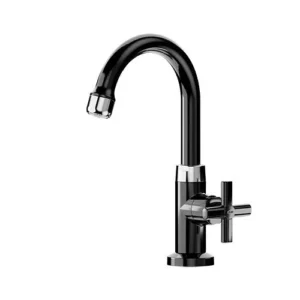 Torneira Lavatório Bica Alta Lume Preto - Blukit