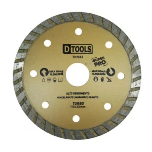 Disco Diamantado Turbo Super Pro 4.3/8" - Dtools