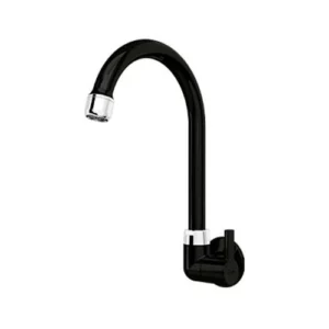 Torneira Cozinha Parede Bica Alta Confort Preta - Blukit