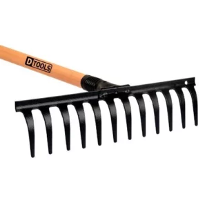 Ancinho Reforçado 12 Dentes Curvo com Cabo - Dtools