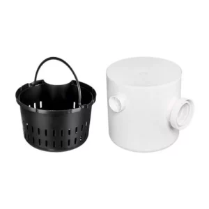 Caixa de Gordura Redonda com Cesto e Tampa 250 X 250 X 75mm - Herc