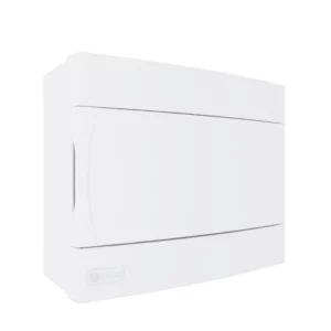 Caixa de Distribuição Sobrepor para Disjuntor 9 Din / 6 Ul com Tampa Branca - Ddg Plásticos