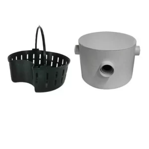 Caixa de Gordura Redonda com Cesto 250 X 180 X 75 X 40mm - Plastipan