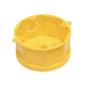 Caixa de Luz Pvc 4 X 4 Octogonal Amarela - Amanco