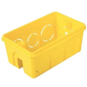 Caixa de Luz Pvc 4 X 2 Amarela - Tramontina