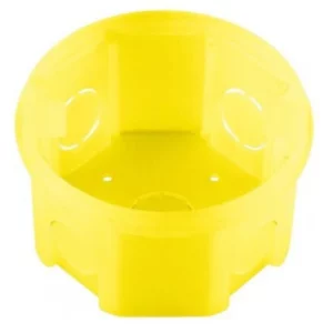 Caixa de Luz Pvc 3 X 3 Amarela Octogonal - Tramontina