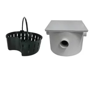 Caixa de Gordura Quadrada com Cesto 250 X 180 X 75 X 50mm - Plastipan