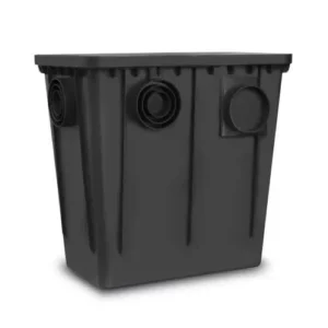 Caixa Gordura 52 Litros 52x33 Cm com Cesto Preta - Roma