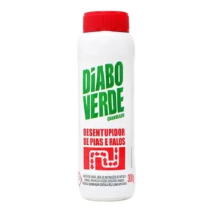 Desentupidor Diabo Verde Granulado 300 Gramas - Diabo Verde