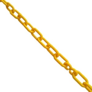 Corrente Plástica 10mm Amarela 10 Metros - Metasul