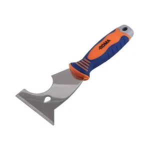 Espátula de Aço Inox com Cabo Emborrachado Multiuso - Roma