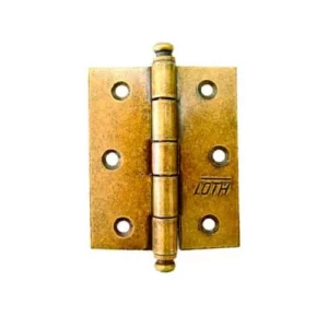 Dobradiça Pino Bola Ferro Ouro Velho 3x2.5 - Loth