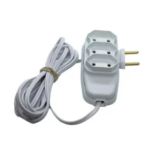 Extensão Tripla 8 Metros 2p10a Branca Econômica - Ilumi