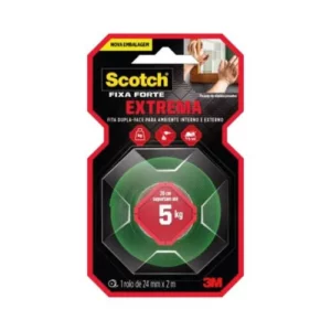 Fita Dupla Face Scotch Extreme  24mm X 2 Metros - 3m