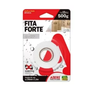 Fita Dupla Face áreas úmidas 24mm X 1,5 Metros - Adere