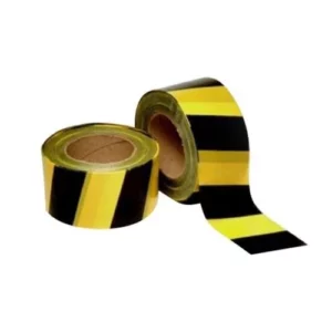 Fita Zebrada Preto/amarelo 200 Metros - Plastcor