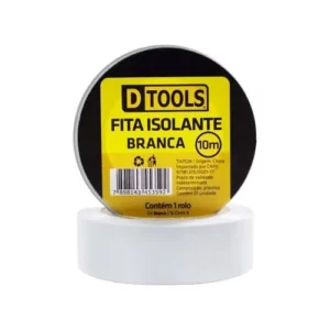 Fita Isolante Branca 10 Metros - Dtools