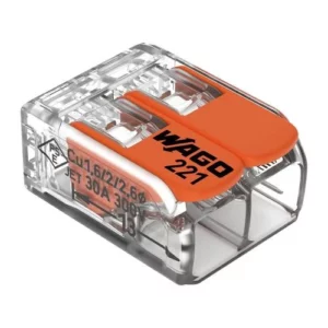 Conector de Emenda 2 Polos (221) 6mm 41a - Wago