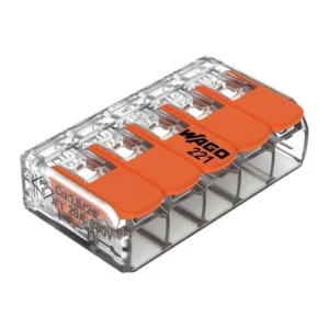 Conector de Emenda 5 Polos (221) 4mm 32a - Wago