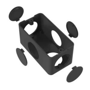 Caixa 5 Entradas 1/2'' 3/4'' Preta - Inpol