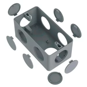 Caixa 7 Entradas 1'' Cinza - Inpol