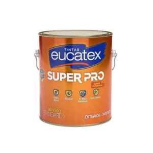 Tinta Super Pro Acrílico Fosco Palha Seca - Galão 3,6 Litros - Eucatex