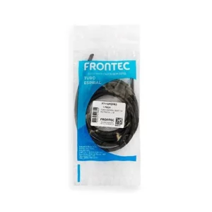 Tubo Espiral 1/4'' 2 Metros Preto - Frontec