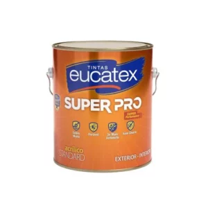 Tinta Super Pro Acrílico Semi Brilho Palha Seca - Galão 3,6 Litros - Eucatex