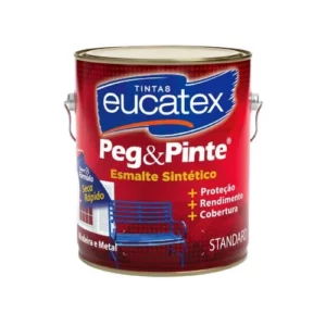 Tinta Standard Peg e Pinte Esmalte Platina - Galão 3,6 Litros - Eucatex