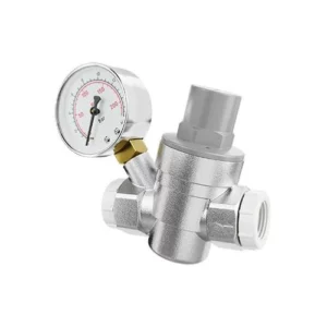 Válvula Redutora de Pressao 3/4 com Manômetro - Blukit