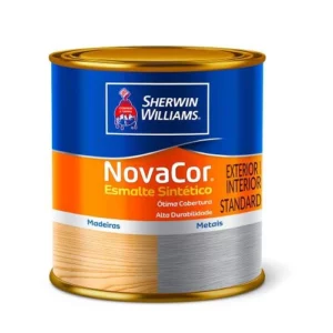 Tinta Esmalte Novacor Alto Brilho Branco Gelo - 225ml - Sw