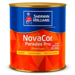 Tinta Novacor Paredes Pro Acetinado Branco - 900ml - Sw