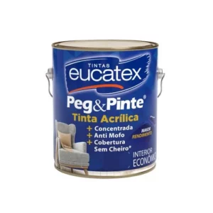 Tinta Econômica Peg e Pinte Acrílica Areia Pipa - Galão 3,6 Litros - Eucatex