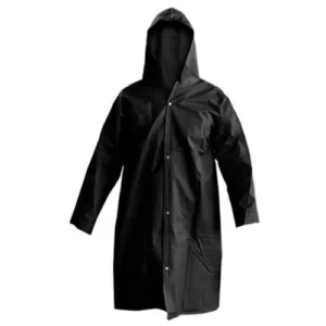 Capa de Chuva Forrada Xg Preta com Manga - Solda Capa