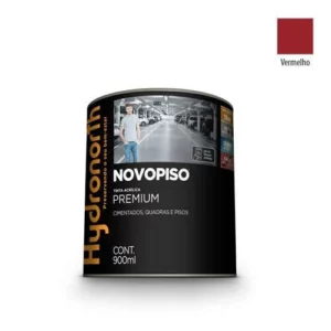 Tinta Novopiso Vermelho - 900ml - Hydronorth