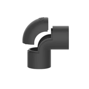 Conector Curvo a 1/2" Preto - Inpol