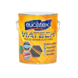 Tinta Viatech Demarcação Viária Branco - Lata 18 Litros - Eucatex