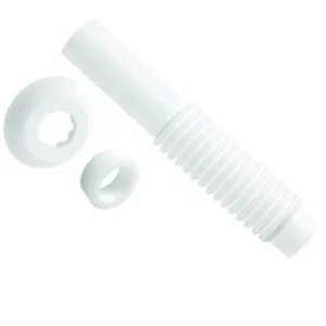 Tubo de Ligação Ajustável 230mm Branco - Blukit