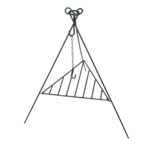 Tripé com Grelha Trempe Fogo de Chão 1,24 Metros de Altura - Papaléguas