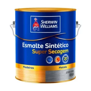 Tinta Esmalte Super Secagem Alto Brilho Cinza Médio - Galão 3,6 Litros - Sw