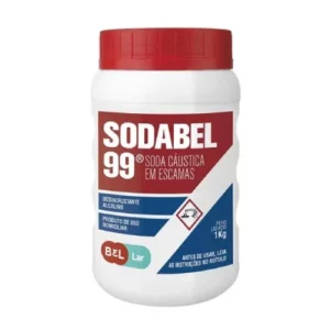 Soda Cáustica 1kg Sodabel 99 - Bel