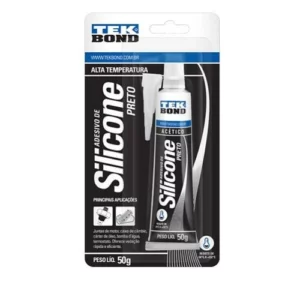 Silicone Alta Temperatura Preto 50 Gramas - Tekbond