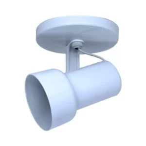 Spot Caneca 1 Lâmpada em Pvc- Branco - Opl