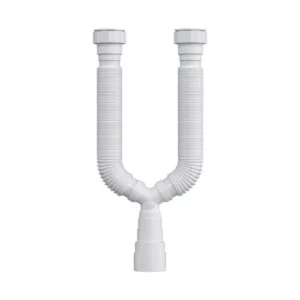 Sifão Universal Branco Duplo - Anel Pvc - Herc