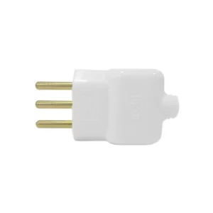 Pino Macho 3p 10a com Prensa Cabo Branco - Ilumi