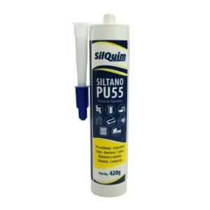 Selante Pu 55 Branco Siltano - 400 Gramas - Silquim