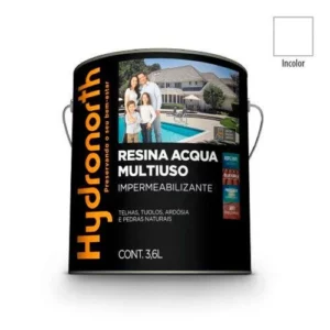 Resina Acqua Multiuso Incolor Fosca - Galão 3,6 Litros - Hydronorth