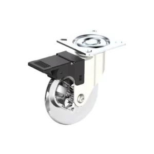 Rodizio Gel 75mm Giratório com Freio - Soprano