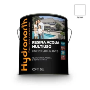 Resina Acqua Multiuso Incolor - Galão 3,6 Litros - Hydronorth