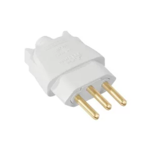 Pino Macho 3p 20a Retangular Branco - Mectronic